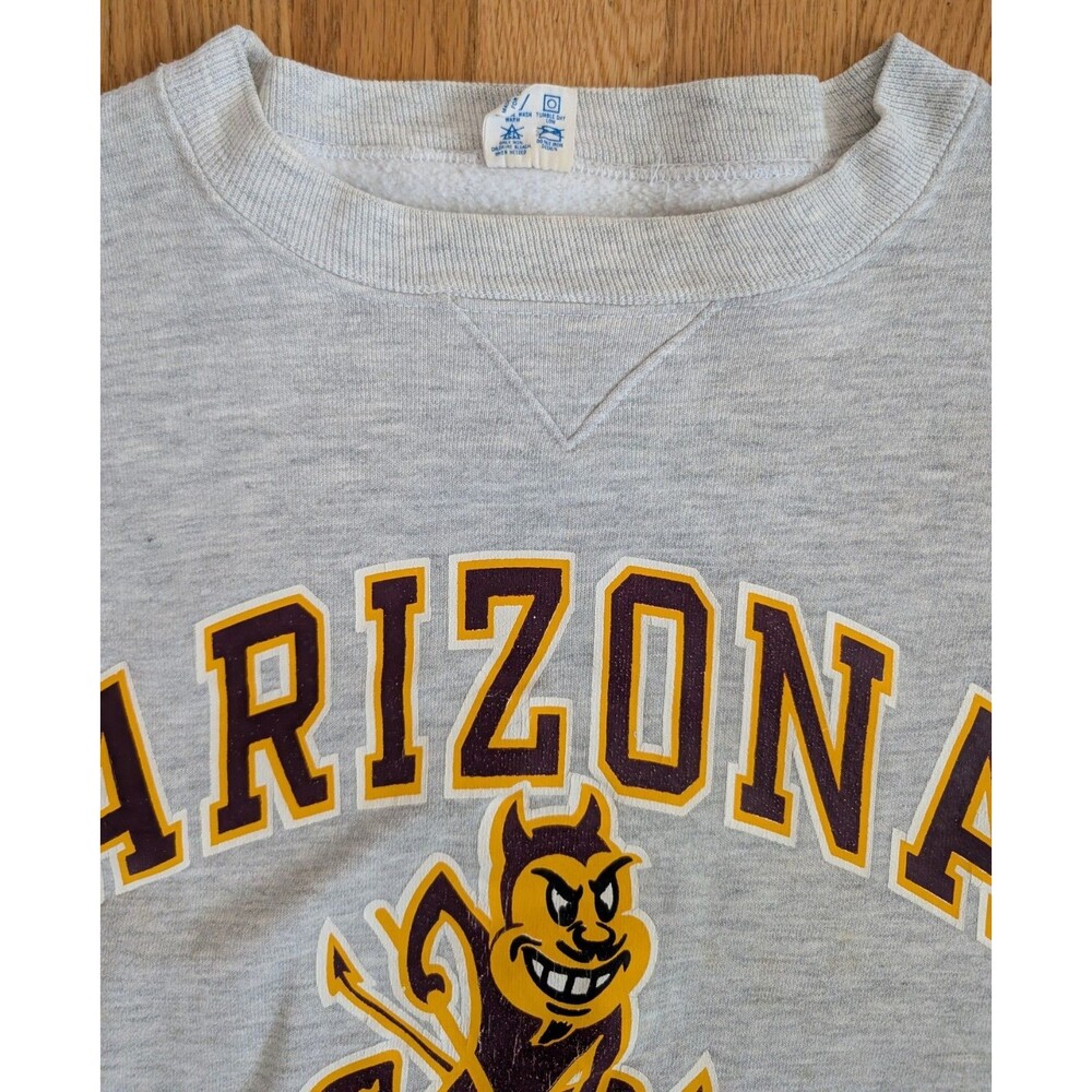 Vintage 90’s Arizona State Sun Devils Champion Sweatshirt Large Crewneck USA - Picture 5 of 9